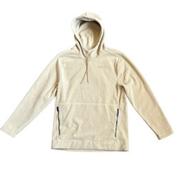 NOBULL Men’s Beige Fleece Long Sleeve Hoodie Size: M