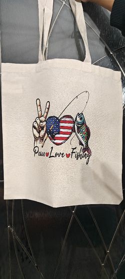 Made By Dee.  NWOT.  Fishing tote