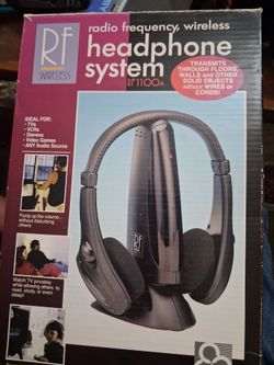 RF Wireless Headphones with Charging Stand