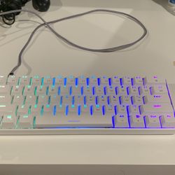 White Wired LED Keyboard 