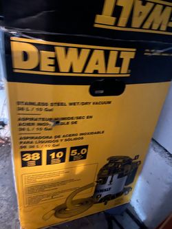 DEWALT 10 Gallon Stainless Steel Wet/Dry Vacuum