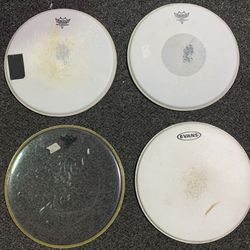 Remo And Evans 14” Gently Used Coated And Clear Drum Heads - $3 each 