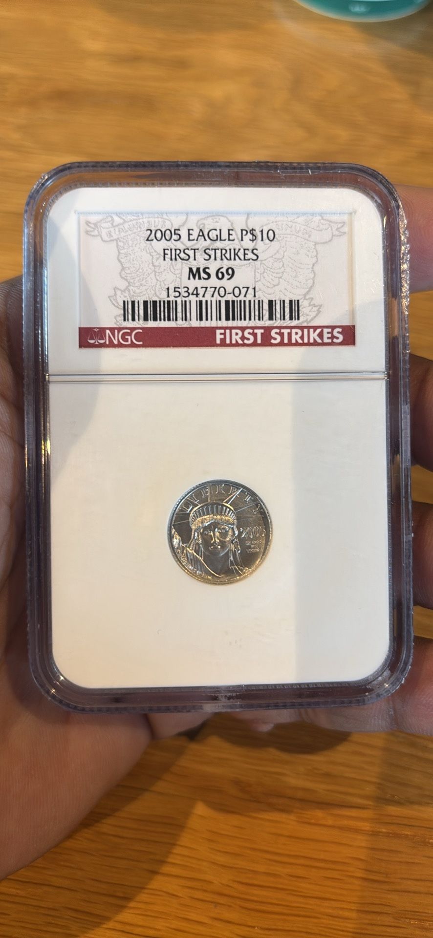 2005 EAGLE P$10 FIRST STRIKES MS 69