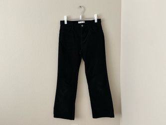 Black Velvet Wide Leg Pants