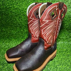 JUSTIN MEN'S WATERPROOF STEEL-TOE WORK BOOTS 