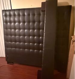 Queen sized bed frame and mirror