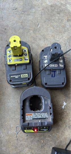 Ryobi 18V ONE+ Batteries and Charger Set