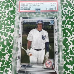 2020 Jasson Dominguez  Bowman Chrome Rc. Psa 9