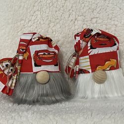 $8 Handmade Disney Cars Gnome MANY AVAILABLE kids Play Gifts Home office bedroom decor Lightning McQueen