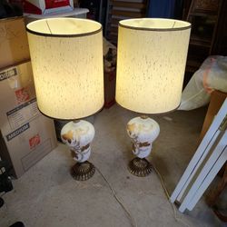 Hand Blown Bavarian Briston Lamps 