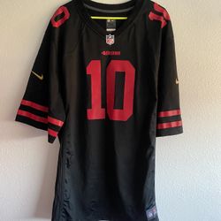 NFL Jimmy Garoppolo San Francisco 49ers Black Jersey Size 3XL