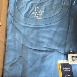 20 large blue short sleeve men’s tee shirts