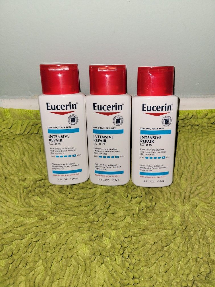 3 Eucerin Intensive Repair Lotion 5oz