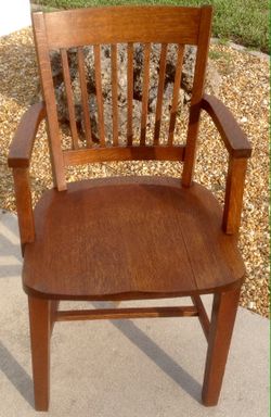 Vintage oak arm chair