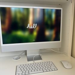 2021 Apple 24" iMac M1 Computer - Silver