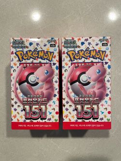 Scarlet Violet 151 Korean Booster Box *SEALED* Pokemon TCG Starters Charizard Blastoise Venusaur Pokemon sv2A Zapdos Alakazam