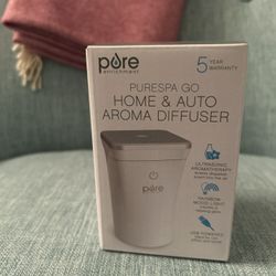 Pure Enrichment PureSpa Go - Portable Home & Car Diffuser with 50ml Water Tank, Optional Color-Changing
