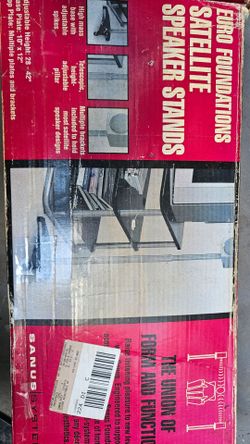Sanus Euro Foundations Satellite Speaker Stands