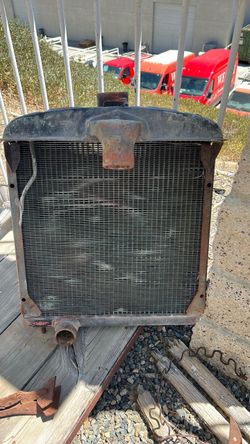 Vintage Automotive Radiator with Shell
