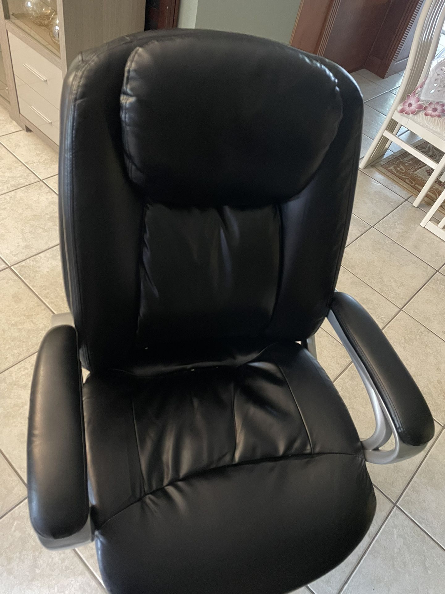Office Chair - Faux Leather, Black