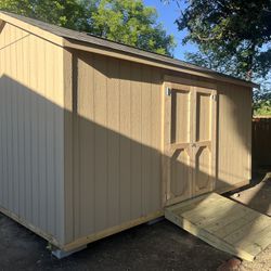 10x16 shed with a ramp! built on site!!