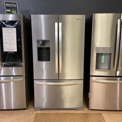 Whirlpool Stainless Steel Bottom Freezer Refrigerator‼️