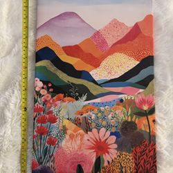 Colorful Nature Flowers Framed Art