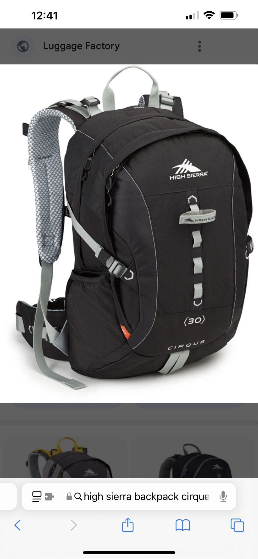 High Sierra Backpack Cirque 30 - 30L