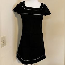 Jayro White Women's Cap Sleeve Above The Knee A-Line Dress- Black - Size 2