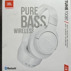JBL TUNE 700BT - Wireless Over-Ear Headphones - White 