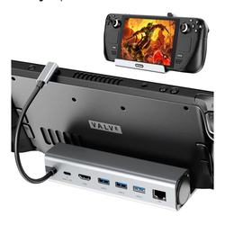 Brand new 6-in-1 Docking Station,Steam Deck Dock for OLED/ROG Ally/Legion Go/MSI Claw,4K@60Hz USB C Hub with HDMI 2.0, 1000Mbps Gigabit Ethernet, 3 US