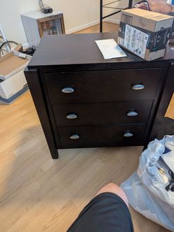 Wooden nightstand