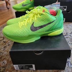 Nike Kobe VI Grinch Protro Size 10.5 Worn 1x