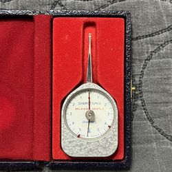 Scherr-Tumico Dial Gram Gauge – Precision Force Meter – Made in France – With Case 