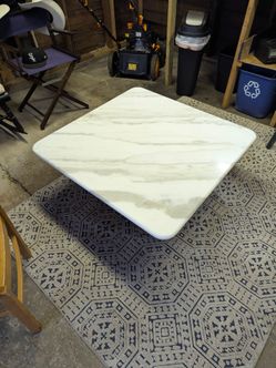 Large Marble Top Coffee Table