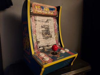 Arcade1Up Ms. Pac-Man Countercade Model 8261 Mini Arcade Cabinet 4 in 1