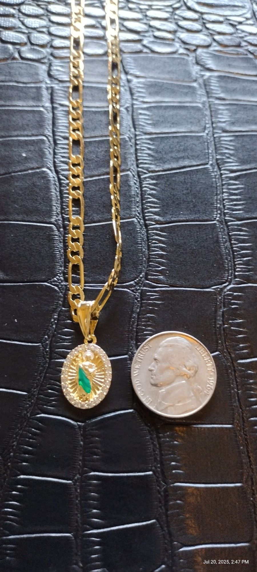 22" Religious Pendant With Chain Set