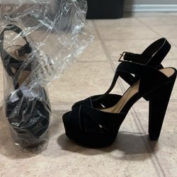Black Heels -Size 5 1/2