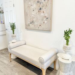 Threshold Studio McGee  Bench w/Bolster Pillows