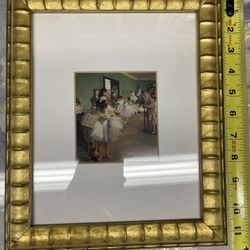 Framed Ballerina Art Work 