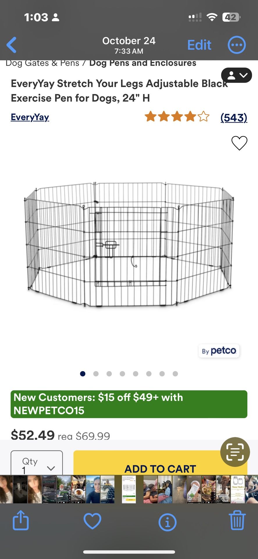Corral Y Baño Para Perro