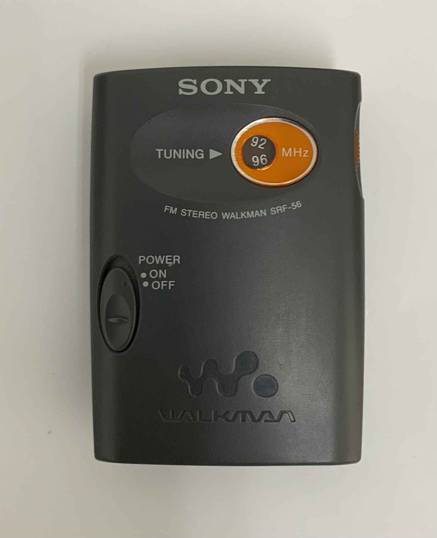 Sony FM Stereo Walkman SRF-56 Radio Portable With Belt Clip Testing & Working