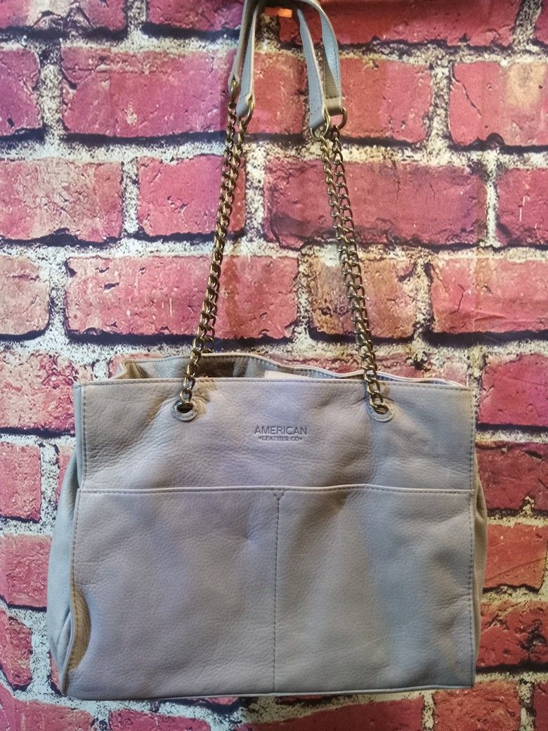 American Leather Co. Gray Bag