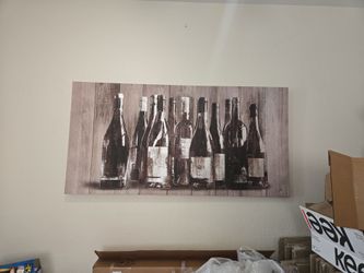 Wine bottle print