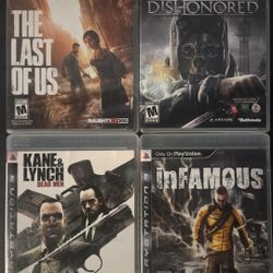 PS3 Video Game Bundle of 4 Games for $20