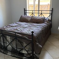Queen size bed and frame
