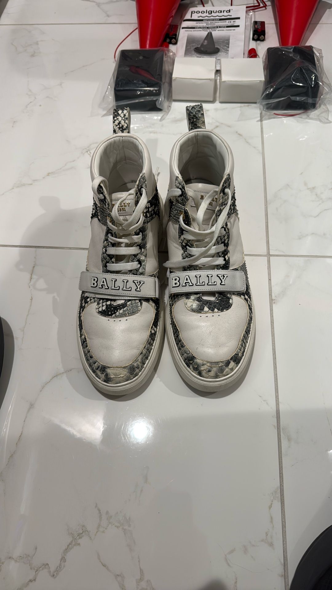 Bally Snake skin Leather Sneakers