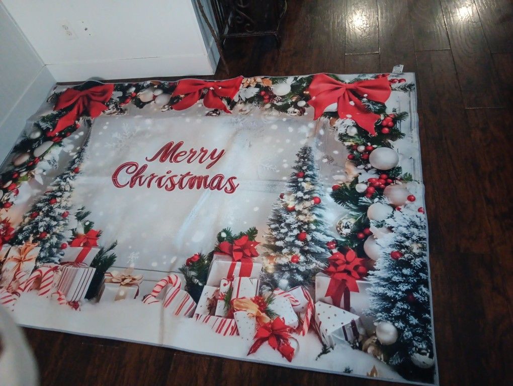 New Christmas Area Rug 62 Inch X 91 Inch $60
