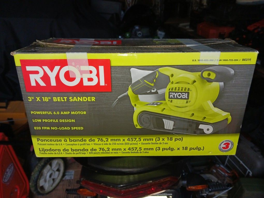 Ryobi 3"x18" Belt Sander New Never Used
