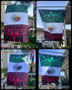 Mexico Aztec Calendar flag size 5’x3’